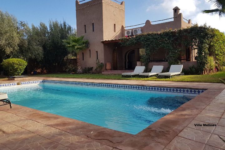 Villa avec piscine sans vis-à-vis à Marrakech