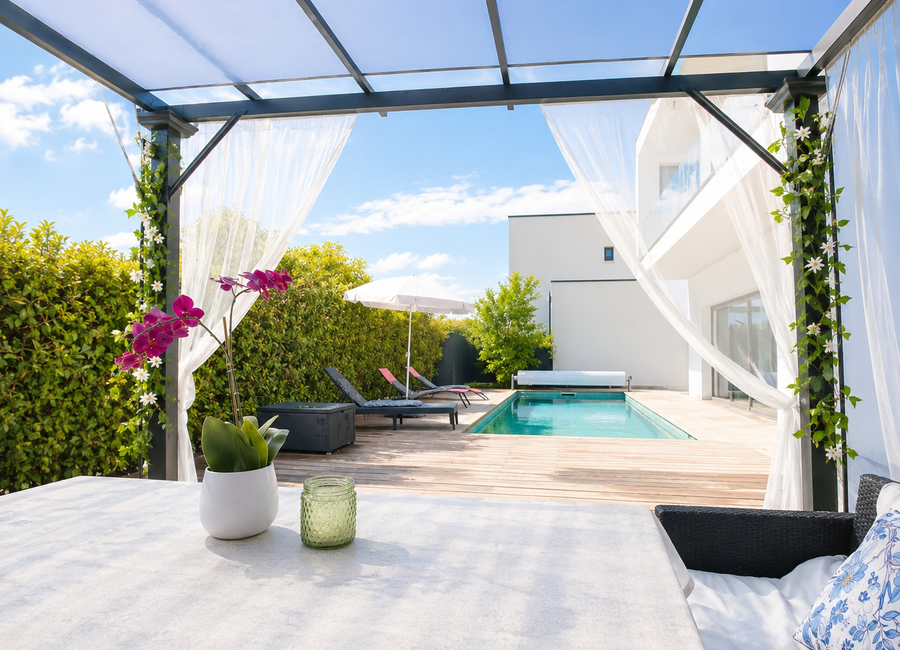 Photo 1 de Villa avec piscine sans vis à vis  – Détente et soleil à 15 min de la mer