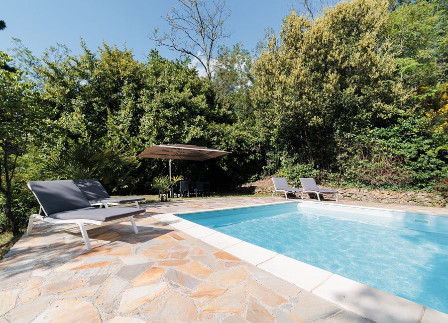 Photo 2 de Bastide piscine Ardèche 14 personnes