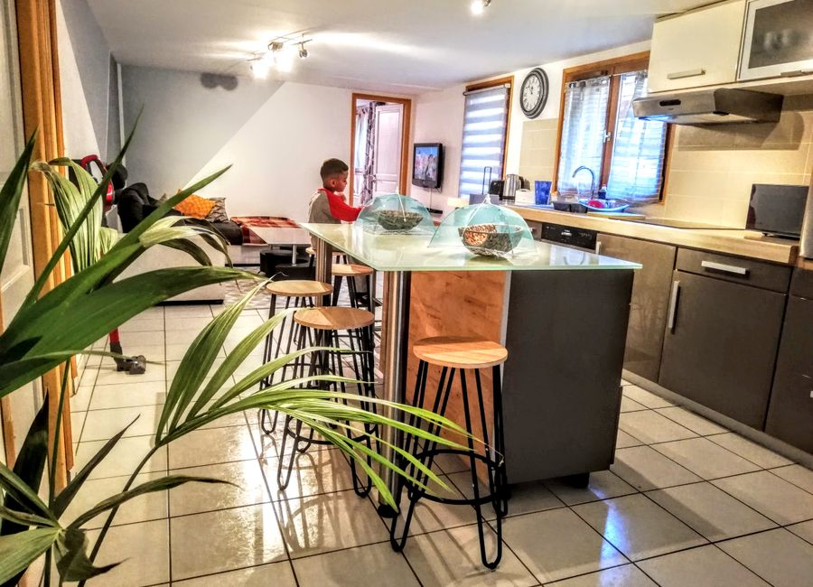 Photo 2 de Casa Family a 15MN de l'aéroport CDG✈️, appartement+piscine, jardin 1100m2 de Jardin sans vis-à-vis.