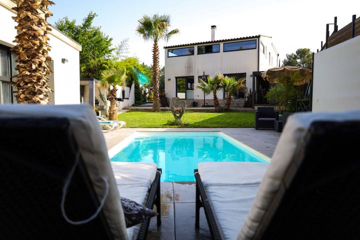 Villa palmeraie piscine sans vis à vis Montpellier