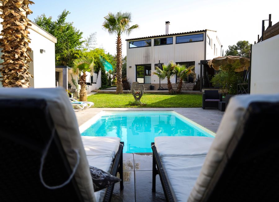 Photo 1 de Villa palmeraie piscine sans vis à vis Montpellier