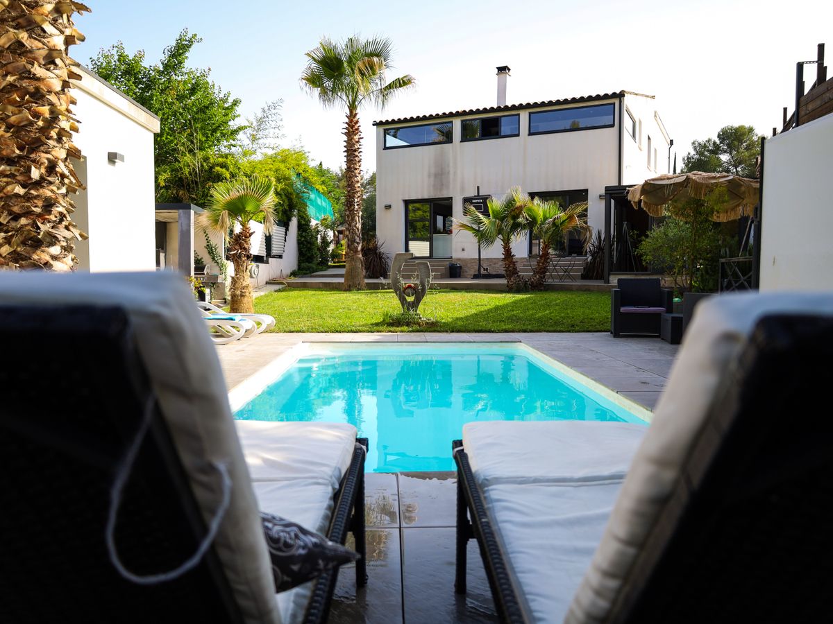 Photo de Villa palmeraie piscine sans vis à vis Montpellier