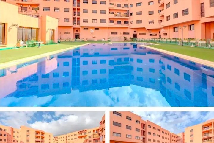 Guéliz nord 3 chambres haut standing avec piscine
