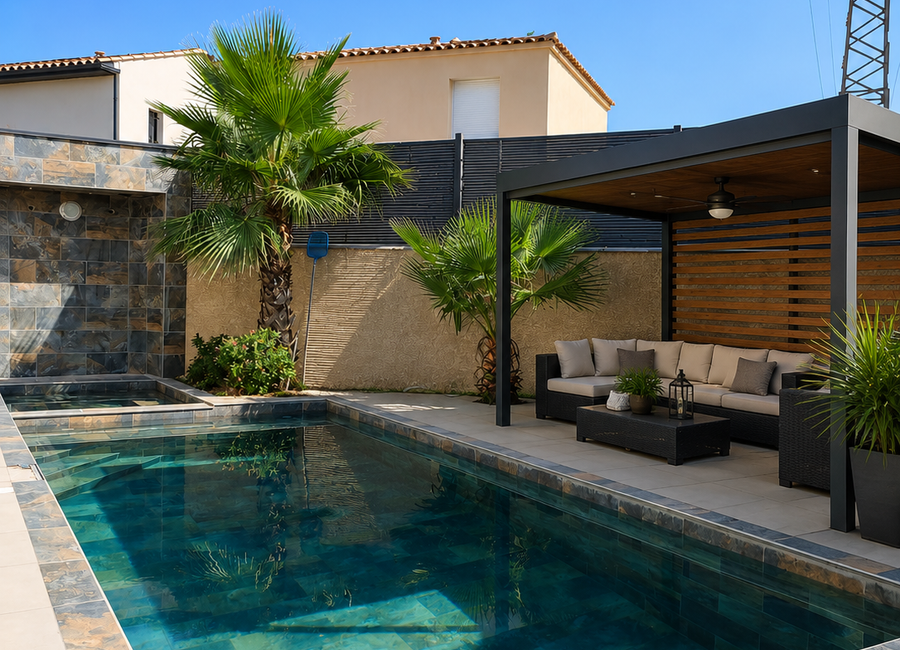 Photo 3 de Villa de luxe, avec piscine et jaccuzi près des plages de Montpellier 