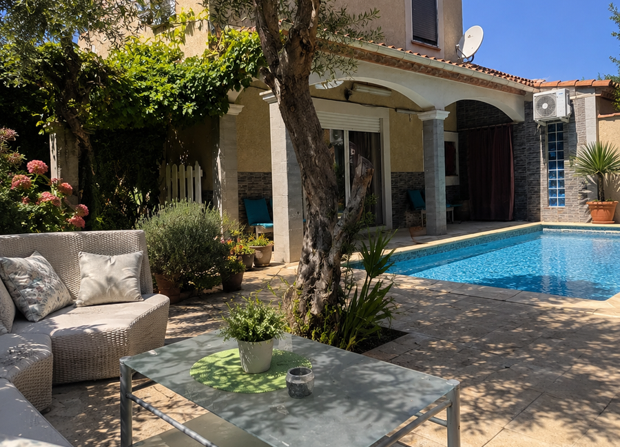 Photo 1 de Villa ryad marocain avec piscine, sans vis-à-vis près des plages de Montpellier