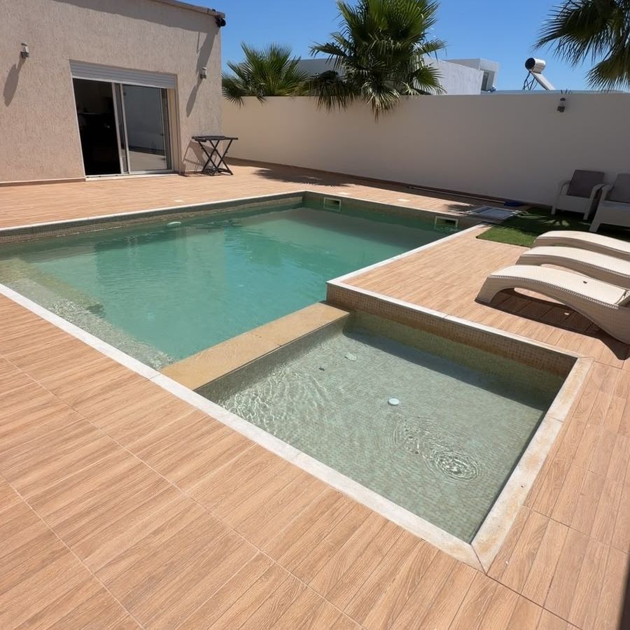 Photo de JOLIE VILLA RUSICA AVEC PISCINE SANS VIS-À-VIS &BASSIN POUR ENFANTS 🌴 île de Djerba Tezdaine 