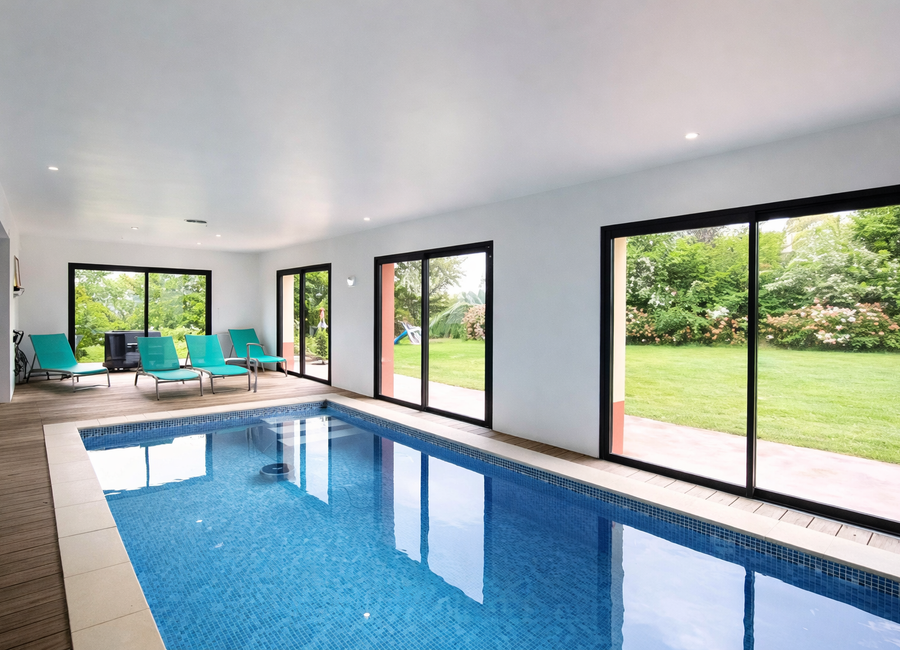 Photo 1 de Maison avec piscine intérieure 100% privée chauffée toute l'année et sans vis à vis